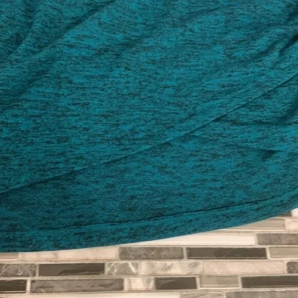 Joe Fresh Knit Lightweight Green Sleeveless Rouched Dress - Picture 9 of 10